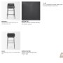 71761 - Kavalan 33.5" Total Height Chocolate Leather Seat Gun Metal Frame Counter Stool