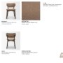71768 - Cole Open Back Dining Side Chair | Stonewashed Latte Fabric w/ Wood