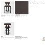 71769 - Tribeca Curve Open Back Charcoal Chenille Tripod Frame Counter Stool