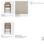 71775 - Reid Framed Brown Cane Cream Fabric Counter Stool