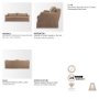 71778 - Ellington Slipcovered Slope Arm Sofa | 3 Seater | Stonewashed Latte Fabric