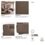 718201-H - Warner Channel 3 Piece Sofa Set w/S Corner Piece