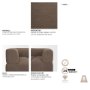 718201-I - Warner Channel 3 Piece Sofa Set w/S Corner Piece
