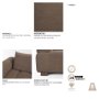 718202-E - Warner Channel 3 Piece Sofa Set w/Corner Piece w/Back Cushions