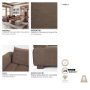 718202-H - Warner Channel 3 Piece Sofa Set w/S Corner Piece w/Back Cushions