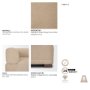718211-H - Warner Quilt 3 Piece Sofa Set w/S Corner Piece