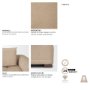 718212-D - Warner Quilt 3 Piece Sofa Set w/Corner Piece w/Back Cushions