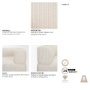 718221-D - Warner Stripe 3 Piece Sofa Set w/Corner Piece