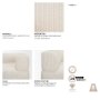 718221-E - Warner Stripe 3 Piece Sofa Set w/Corner Piece