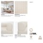 718221-G - Warner Stripe 3 Piece Sofa Set w/S Corner Piece
