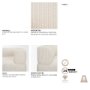 718221-I - Warner Stripe 3 Piece Sofa Set w/S Corner Piece