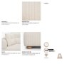 718222-F - Warner Stripe 3 Piece Sofa Set w/Corner Piece w/Back Cushions