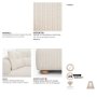 718222-J - Warner Stripe 3 Piece Sofa Set w/S Corner Piece w/Back Cushions