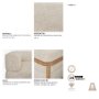 718231-E - Warner Frame 3 Piece Sofa Set w/Corner Piece