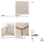 718232-E - Warner Frame 3 Piece Sofa Set w/Corner Piece w/Back Cushions