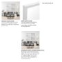 MIR-D244-P2430-DS - Bristol White 24x30 Faux Wood Frame Bathroom Vanity Mirror