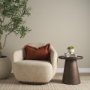 71557-CFD - Kambal 13x21 Copper Rust Cotton Pillow Cover w/Down Filler