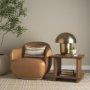 71460 - Maryn 13x21 Lumbar Cream w/ Brown Stripes Decorative Pillow Cover