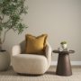 71531-CFNA - Kambal 20x20 Mustard Cotton Pillow Cover w/Non-Allergen Filler