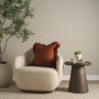 71555 - Kambal 20x20 Copper Rust Cotton Decorative Pillow Cover