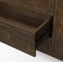 71299 - Phil Dark Brown Wood 2 Door 3 Drawer Closed Sideboard