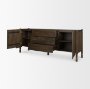 71299 - Phil Dark Brown Wood 2 Door 3 Drawer Closed Sideboard