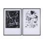 14345 - Doodle I by Mercana Studio a Hand Embellished Textured Framed Art Print Matted under Glass