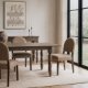 71725 - Martie Rounded Back Dining Side Chair | Fabric w/ Wood