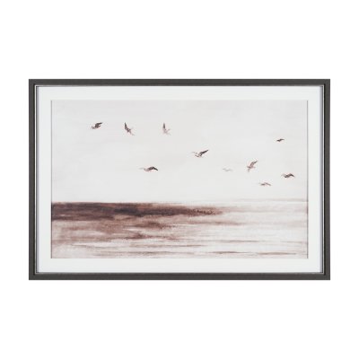 16370 - Sienna Sunset by Mercana Studio Hand-Embellished Textured Framed Artwork Matted under Glass