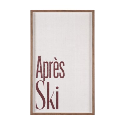 16382 - Apres Ski by Mercana Studio Hand-Embellished Textured Framed Artwork Matted under Glass