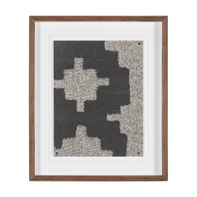 16413 - Fabric Fusion - Blok by Maja Gunnarsdottir Textured Framed Artwork Matted under Glass