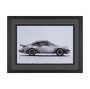 16426 - 1975 911 Turbo by Mercana Studio Textured Framed Artwork Matted under Glass