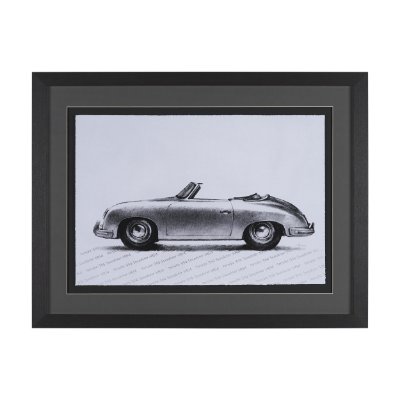 16429 - 1954 356 Speedster by Mercana Studio Textured Framed Artwork Matted under Glass