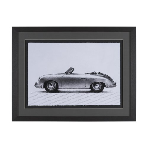 16429 - 1954 356 Speedster by Mercana Studio Textured Framed Artwork Matted under Glass