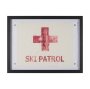 16436 - Ski Patrol by Mercana Studio Hand-Embellished Textured Framed Artwork Matted under Glass