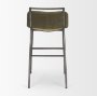 71923 - Kavalan 33.5" Total Height Olive Moss Seat Gun Metal Frame Counter Stool