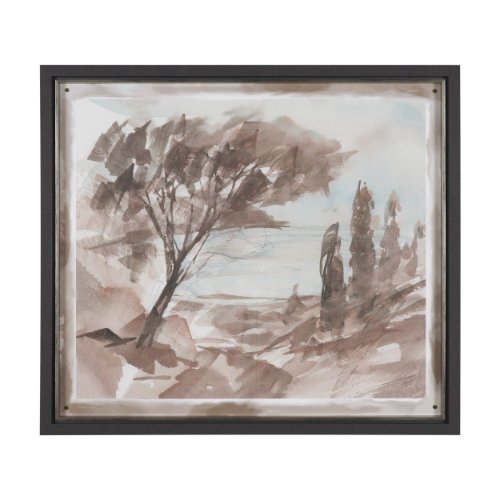 16372 - Open Country I by Mercana Studio Textured Framed Artwork Matted under Glass