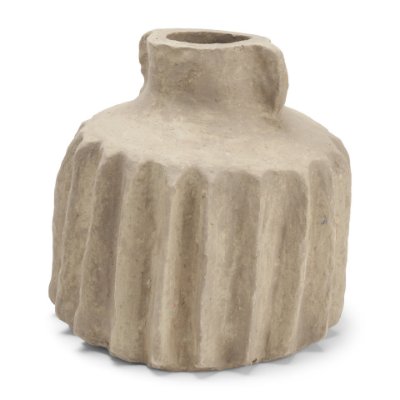 71559 - Jiya 8" Natural Ardi Paper Mache Double Handle Pot