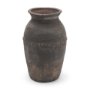 71566 - Creta Black Scalloped Terracotta Planter Vase
