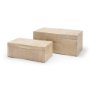 71633 - Tulum White-Washed Wood Parquet Decorative Box Set