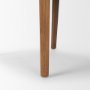 69349V - Clara Cane Back Dining Side Chair | Cream Fabric w/ Brown Wood