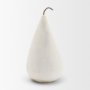 71562 - Pera Large White Marble Pear Decorative Object