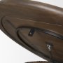 69877 - Terra 48L x 48W x 15H Dark Brown Wood Round Fluted Coffee Table