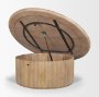 69878 - Terra 48L x 48W x 15H Light Brown Wood Round Coffee Table