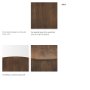 69877 - Terra 48L x 48W x 15H Dark Brown Wood Round Fluted Coffee Table