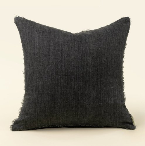 IN2664-C - 24x24 Lina Linen Pillow Charcoal