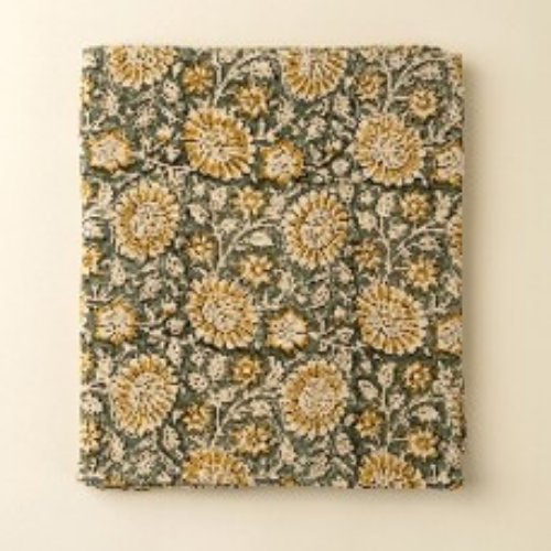 IN6510 - Beatrix Block Print Tablecloth - 104"L