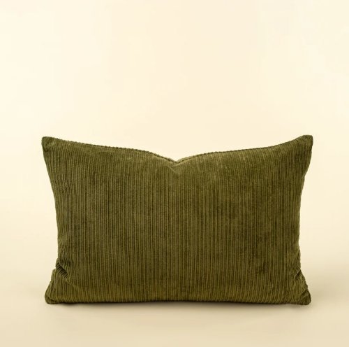 IN8903-C - 16x24 Wide Wale Corduroy Pillow, Moss
