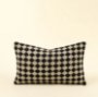 IN8200 - 21x12 Check Weave Pillow, Black