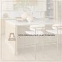68562V - Parker Backless 36.5in Seat Counter Stool | Cream Fabric w/ Gold Metal